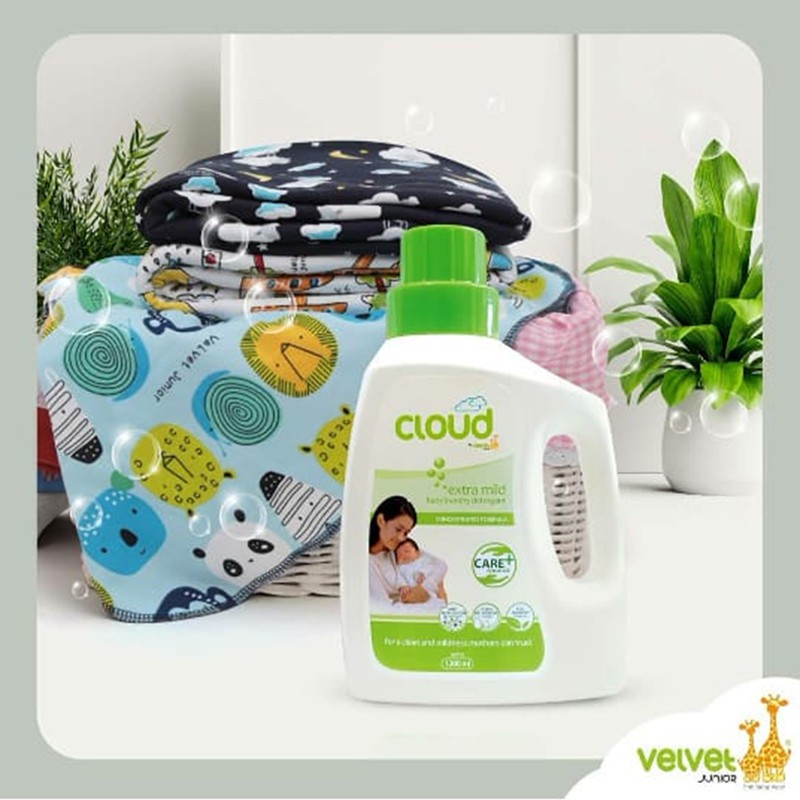 Detergen Bayi Cloud Baby Laundry Velvet Junior 1200ml Perawatan Pakaian Bayi