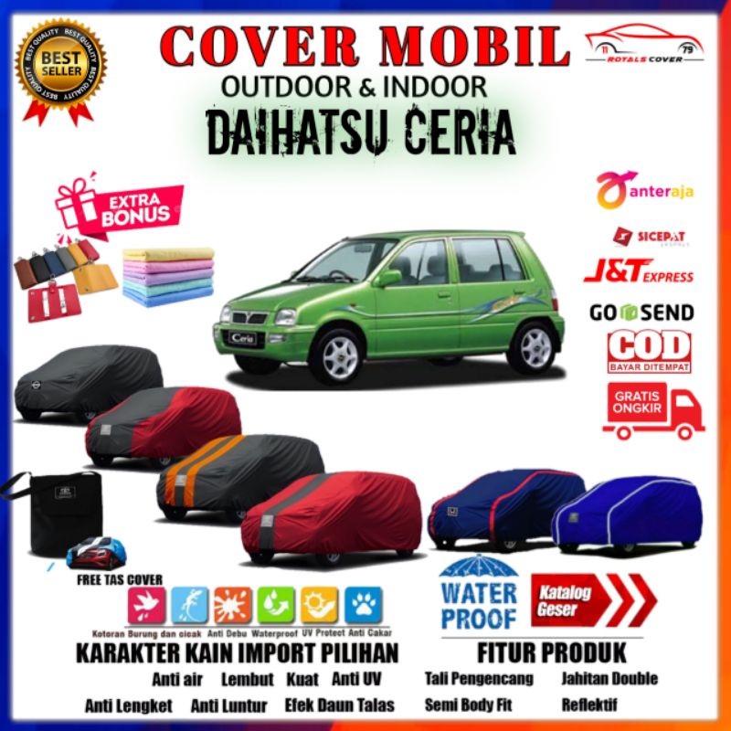 Cover Mobil Daihatsu Ceria / Sarung Mobil Daihatsu Ceria / Mantel Selimut Pelindung Penutup Outdoor