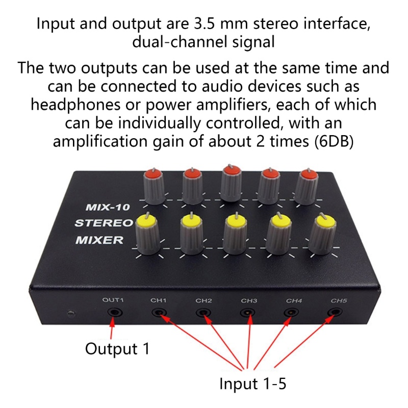 Zzz Mixer 10 Channel Portable Suara Rendah Untuk Karaoke Keluarga