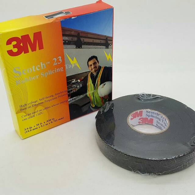 

Isolasi tarik ori 3M .soctch 23 Rubber 18 mm x 30 yard