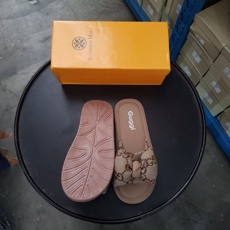 [✅BISA COD] 11333 Sandal Wanita Import Guggi Pita VIRAL 2021 2022