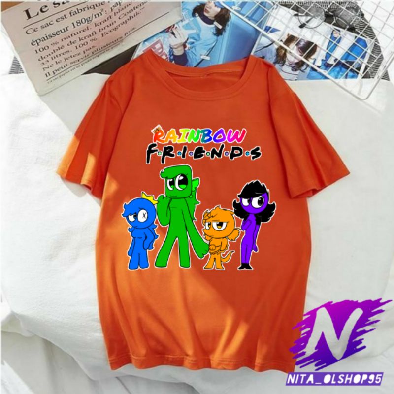 baju rainbow friends kaos anak rainbow friend girl karakter