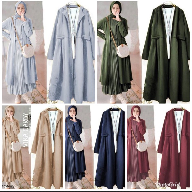 JC- Vika Cardy / cardi wanita muslimah / Outer wanita terbaru