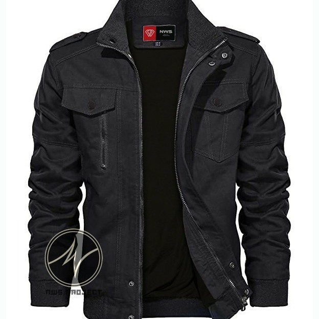 Jaket Casual Classic Greater Pria Keren - Hitam, L(J0Q2) COD Jaket Pria Import Jaket Pria Murah Jake