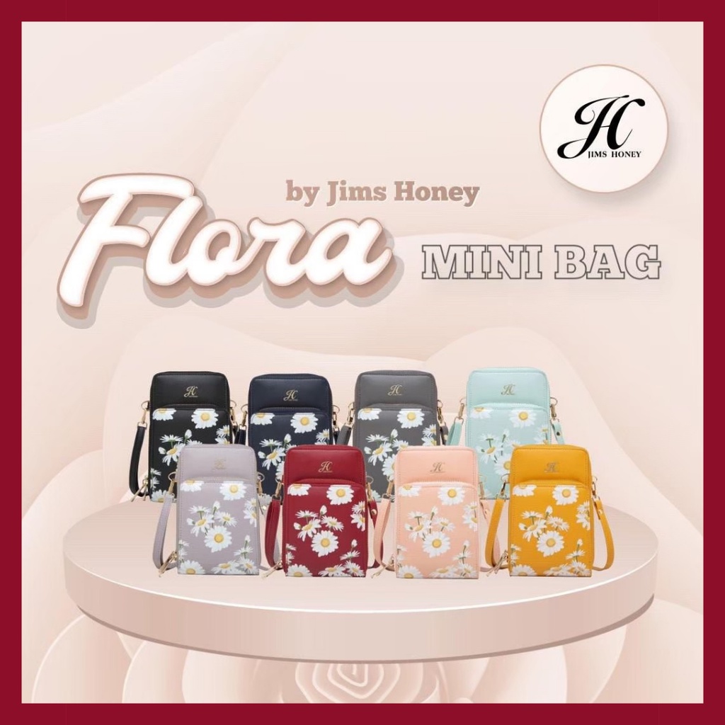 Tas Selempang Wanita Jims Honey Flora Bag | Tas Wanita Original Jimshoney | Tas Ponsel Jimshoney Ori