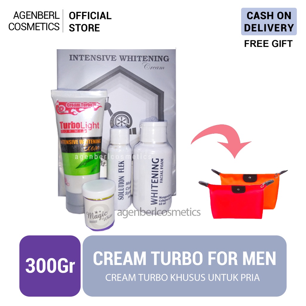 Paket Turbo For Men / Cream Turbo Men / Cream Wajah Untuk Laki Laki / Cream Wajah Untuk Cowok / Pera