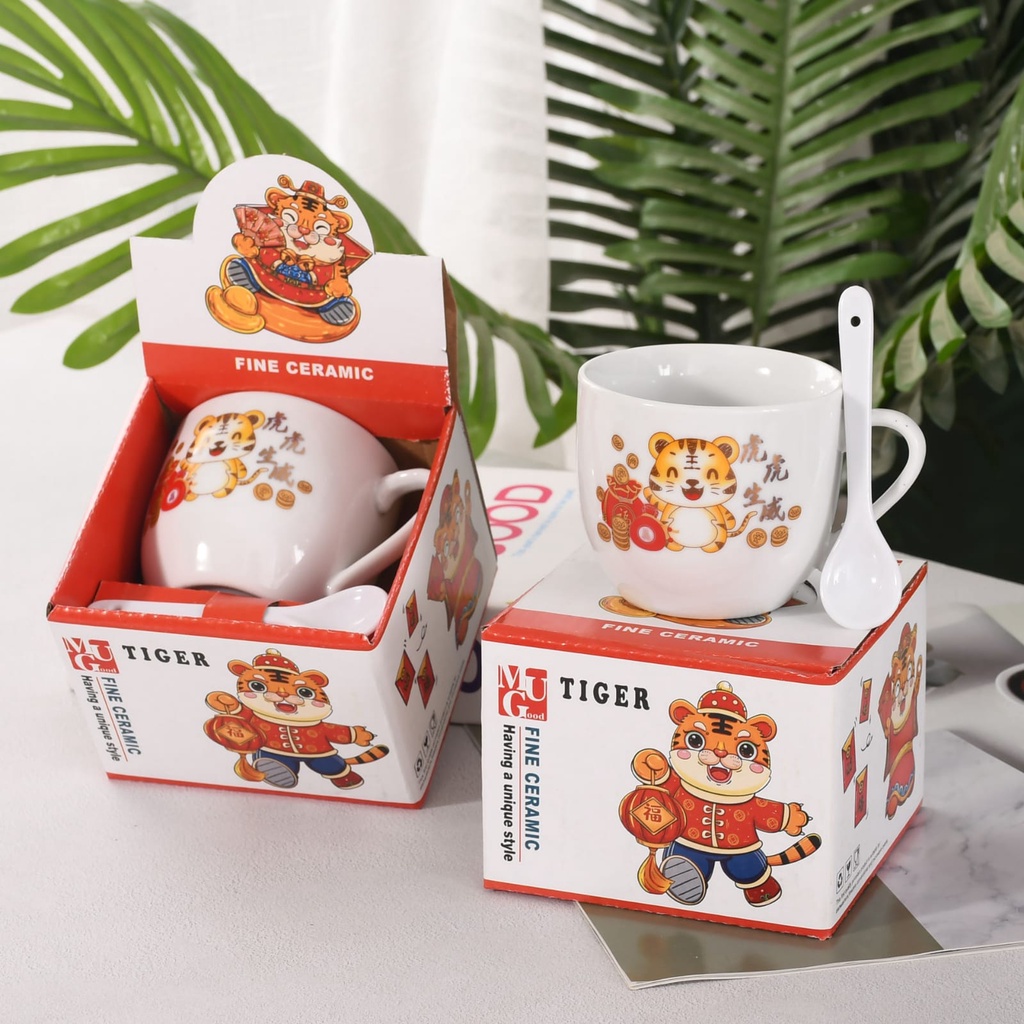 Hampers Imlek Mangkok Set Premium Bowl Set Chinese New Year Edisi Rabbit  | Souvernir Imlek Tahun 2023 Shio Kelinci Mangkok Keramik Kado Pernnikahan