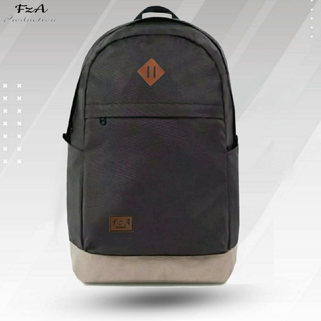 Tas Ransel Punggung Distro Casual Pria Wanita / Tas Ransel Laptop Original - FzA FREE Topi Distro Trucker