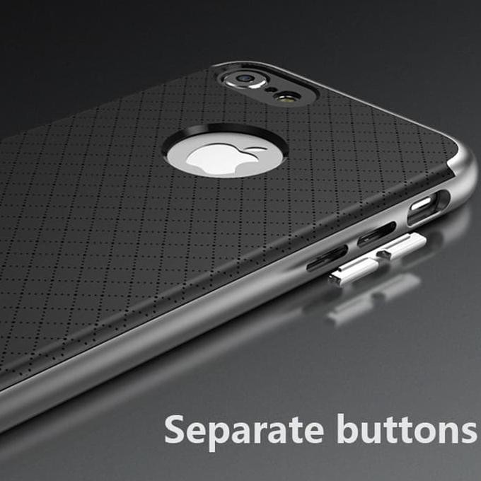 NEW 100% ORIGINAL CASE IPAKY IPHONE 7+ 7 PLUS CARBON + BUMPER NEO HYBIRD MILENIA