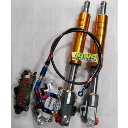 Unik shok up side down gold rt copy ori kaliper 2Pin slang swits staubli plusplus Limited
