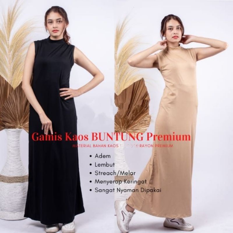 Manset Baju Gamis Tampa Lengan Kaos Rayon Premium/ Manset Gamis Buntung