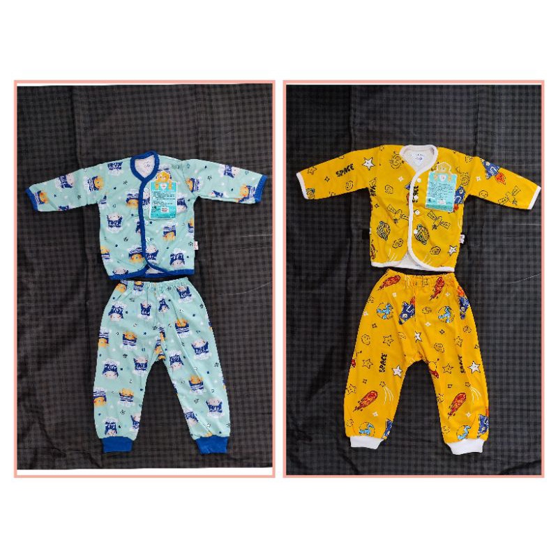 Setelan libby panjang | setelan baby kancing depan | setelan libby ukuran S | setelan baju tidur bab