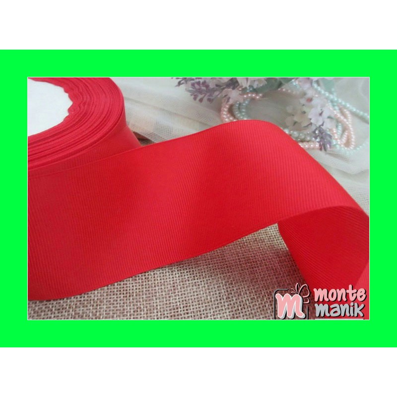 

Pita Grosgrain Polos 4 cm Merah PITA-0120 Bahan Craft Online