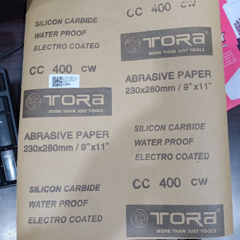Tora Amplas CC 400 ukuran 230 x 280 mm / 9" x 11 "  Duco perlembar