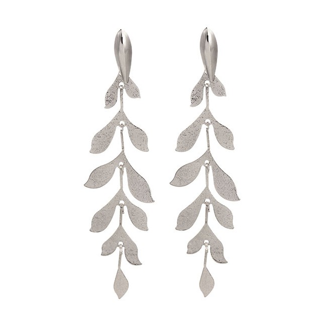 LRC Anting Tusuk Fashion Alloy Tree Stud Earrings D96421