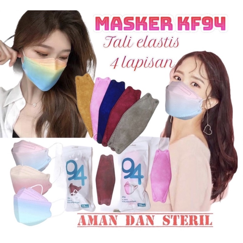 AZ KF94 MAsker 10 PCS Masker Korea 4PLY Masker EVO 4D Premium