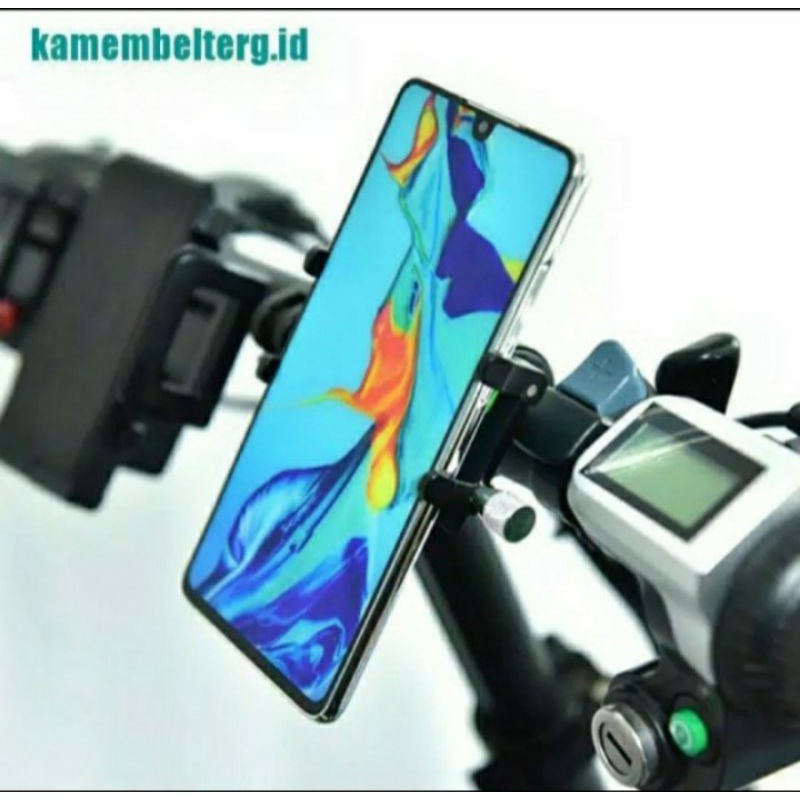 Breket holder hp Gps sepeda dan sepeda motor