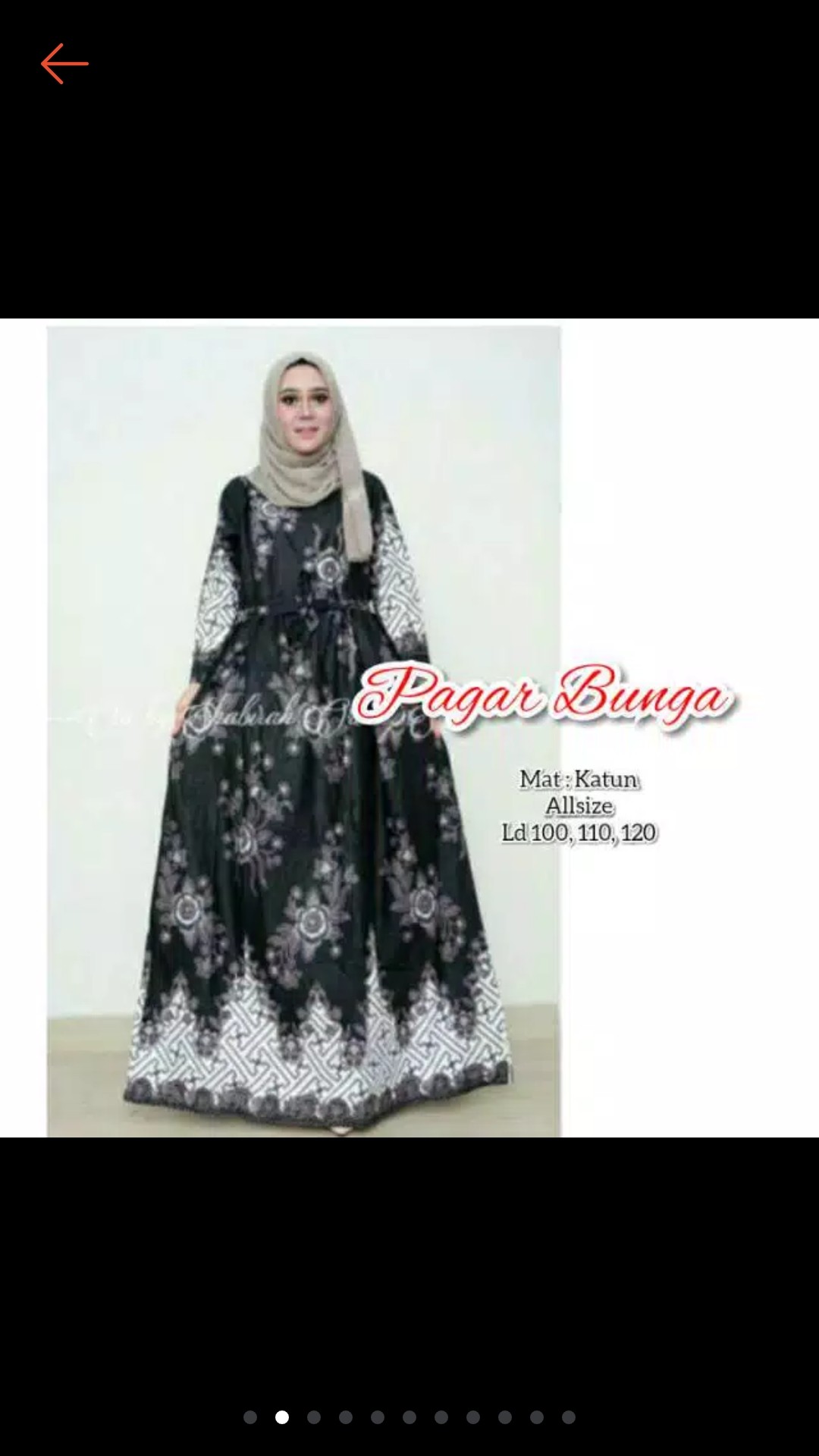 Baju Batik Couple Keluarga Gamis Jumbo Murah Pasangan Modern Muslim | Klyn - 014 Cg Pagar Bungan