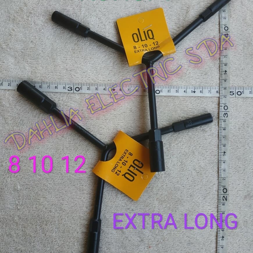 KUNCI Y 8 10 12 EXTRA LONG HITAM OLIQ