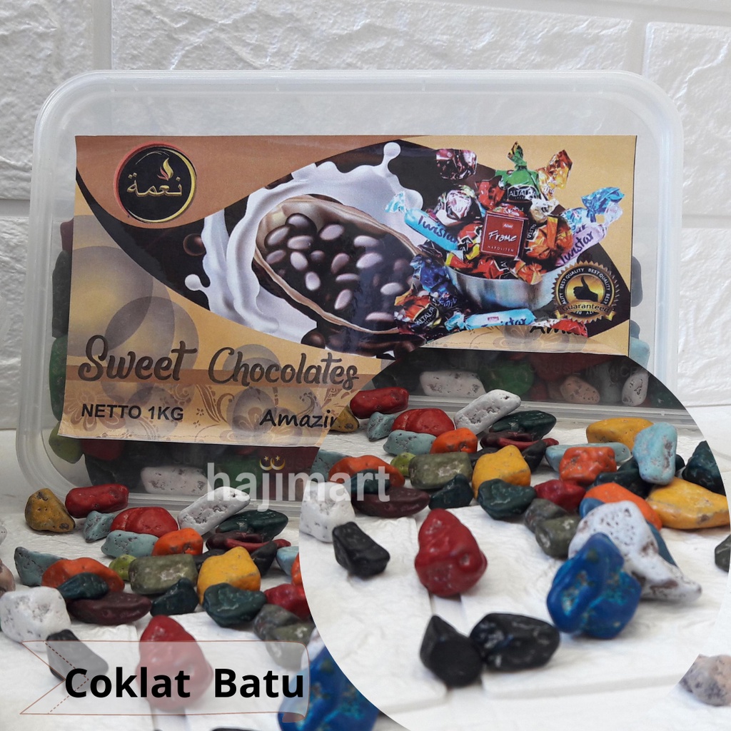 COKLAT BATU/ COKLAT KERIKIL 1000 GRAM /CAMILAN/OLEH - OLEH HAJI UMROH