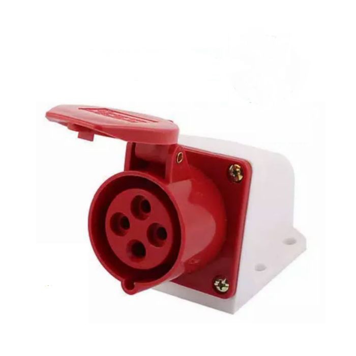 Surface Mounting 4P 32Ampere/Wall Socket Outlet 4x32A E124/E 124 / Surface 4kaki 32ampere 4pin/4pole