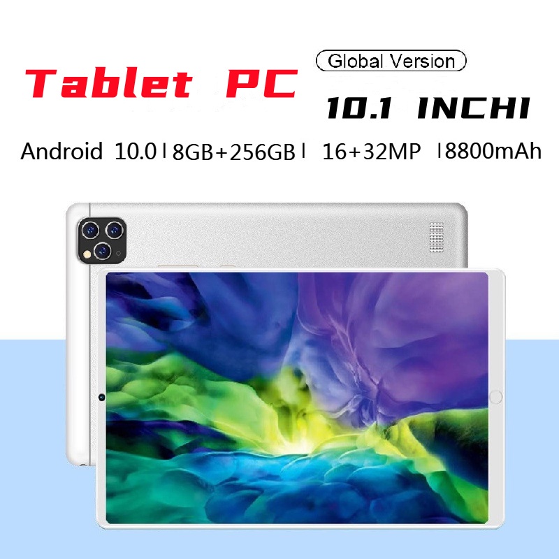 10 inci Tablet 8 + 256GB 5G Wifi Tablet Tablet Android Mahasiswa Dual SIM Gaming Tablet
