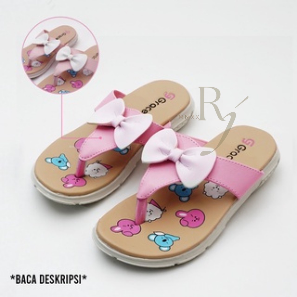 GRACE [MUSE JPT - 101] Sandal Anak Perempuan BT /Sendal Jepit Pita Anak Perempuan/ Sandal Jepit Anak Perempuan