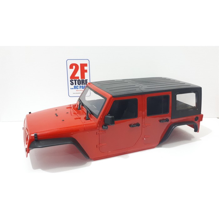 Hard Body Jeep Wrangler Rubicon 4 Pintu 313Mm Wb Rc Body Ze33821