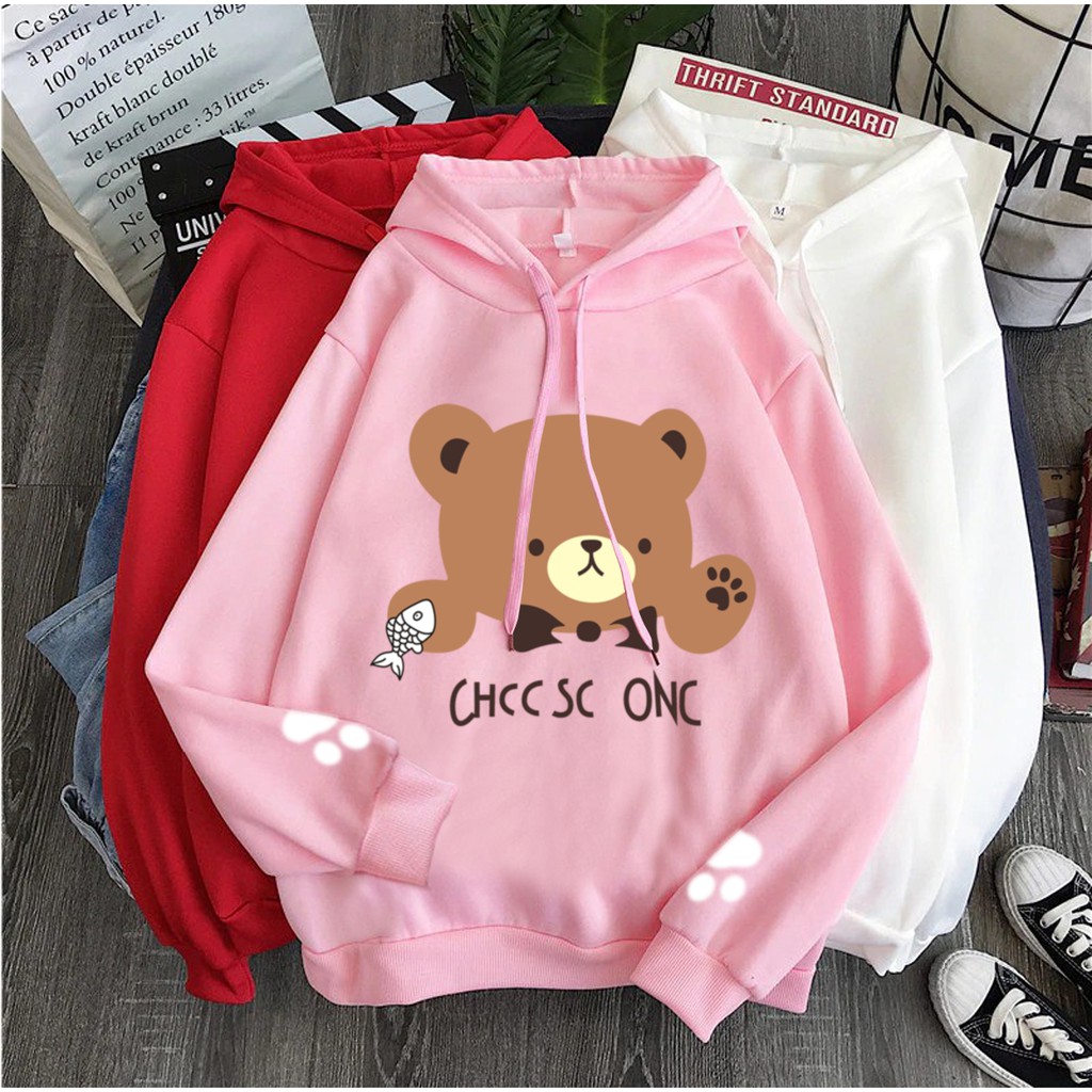 Bess - Sweater Hoodie Murah / Sweater Hoodie Wanita BEAR ONE