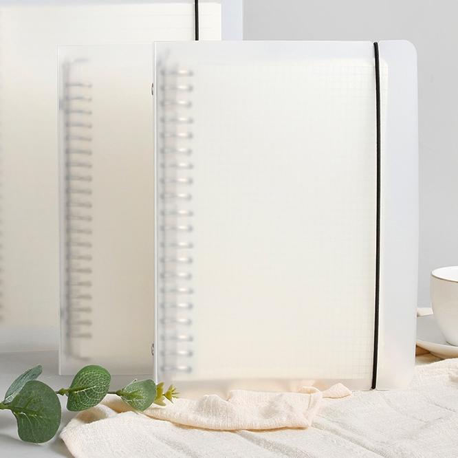 

FREE ONGKIR![THE UNIVERSE] Binder A5 Matte 6 Ring 20 Ring Aesthetic Binder Transparan Dove - ST007|SQ4