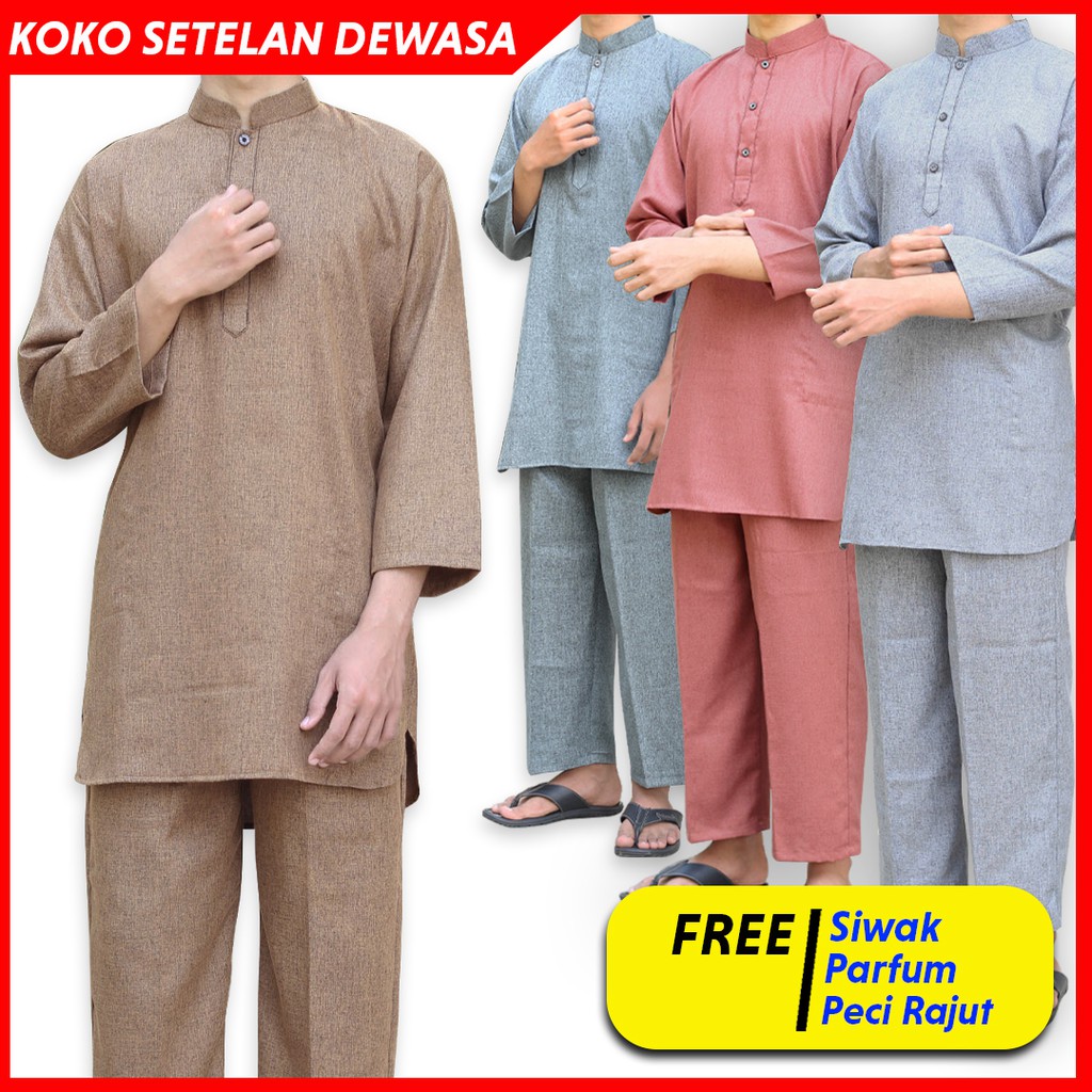 Koko Pakistan Setelan Pria Dewasa Lengan Panjang | Shopee