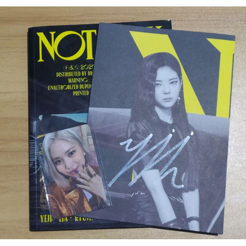 ALBUM+PC ITZY NOT SHY RYUJIN SIGNED