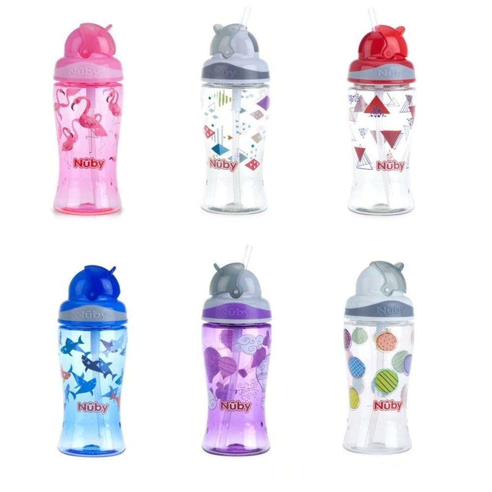 Nuby Tritan Sport Bottle Flip It Straw 360ml