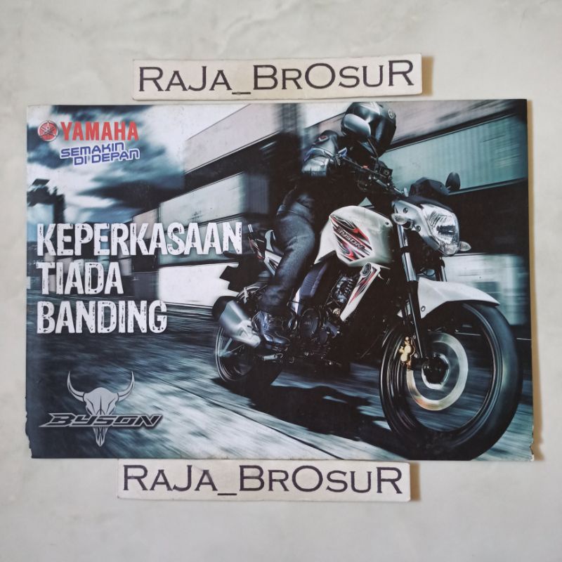 Poster brosur katalog leaflet Yamaha Byson Karburator Karbu 2012