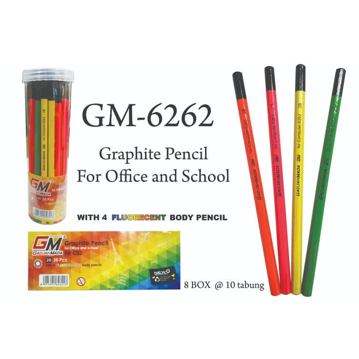 

GROSIR PENCIL TABUNG 2B ISI 36 PCS GM-6262 UNTUK KANTORAN DAN ANAK SEKOLAH