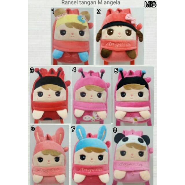 Backpack Tas Ransel Sekolah Anak Boneka Angela Me too Tangan M