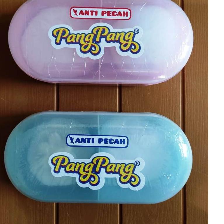 Tempat Bedak Bayi Double Anti Pecah Bonus 2 Puff Bedak Pang Pang Termurah