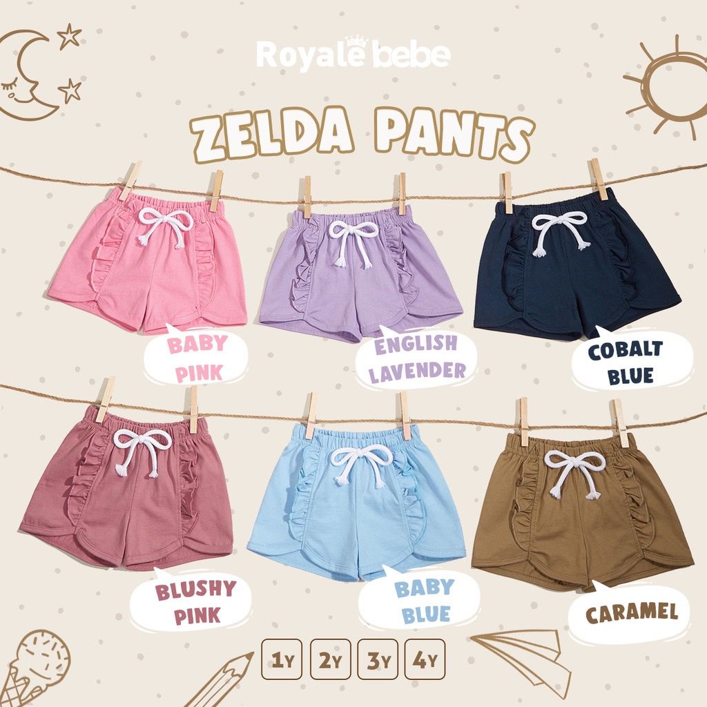 Royale bebe baby Zelda Pants / Celena Pendek Anak