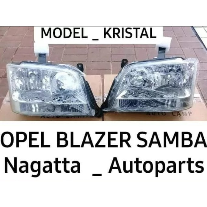 HEAD LAMP Lampu Depan CHEVROLET OPEL BLAZER SAMBA Model KRISTAL Made TAIWAN