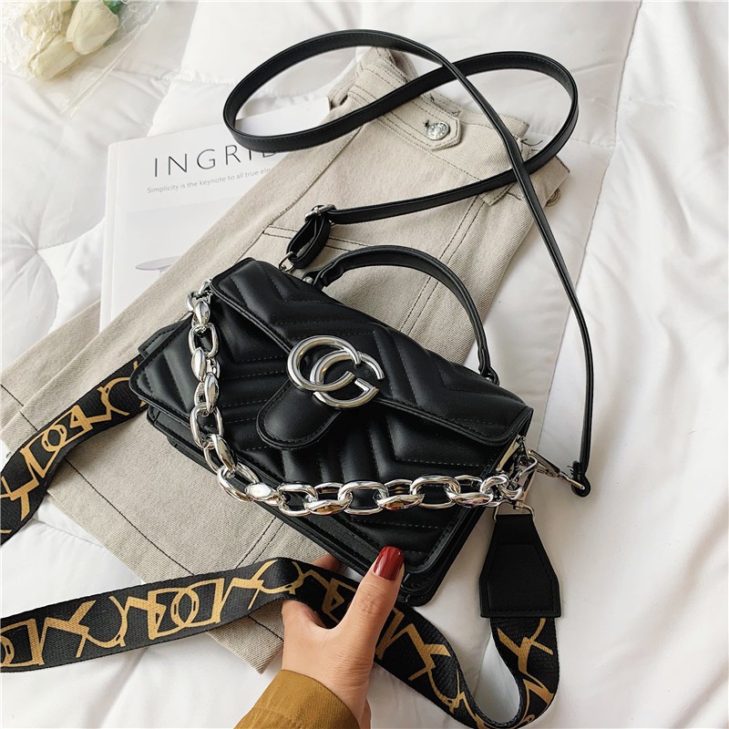 TAS CG RANTAI 2 TALI PANJANG Tas Selempang Wanita Import Murah Tas Impor Fashion Wanita Perempuan Ce