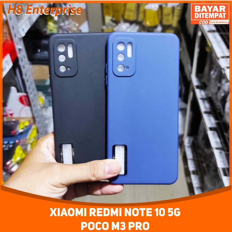 Case Xiaomi Redmi Note 10 5G Poco M3 Pro Liquid Luxsury Leather Logo Hole 3D Kamera Protection