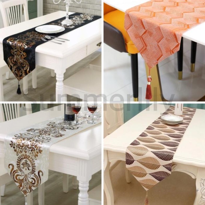Taplak Meja Makan - Nordic Table Runner / Taplak Meja Tengah Taplak Meja Makan Ruang Tamu