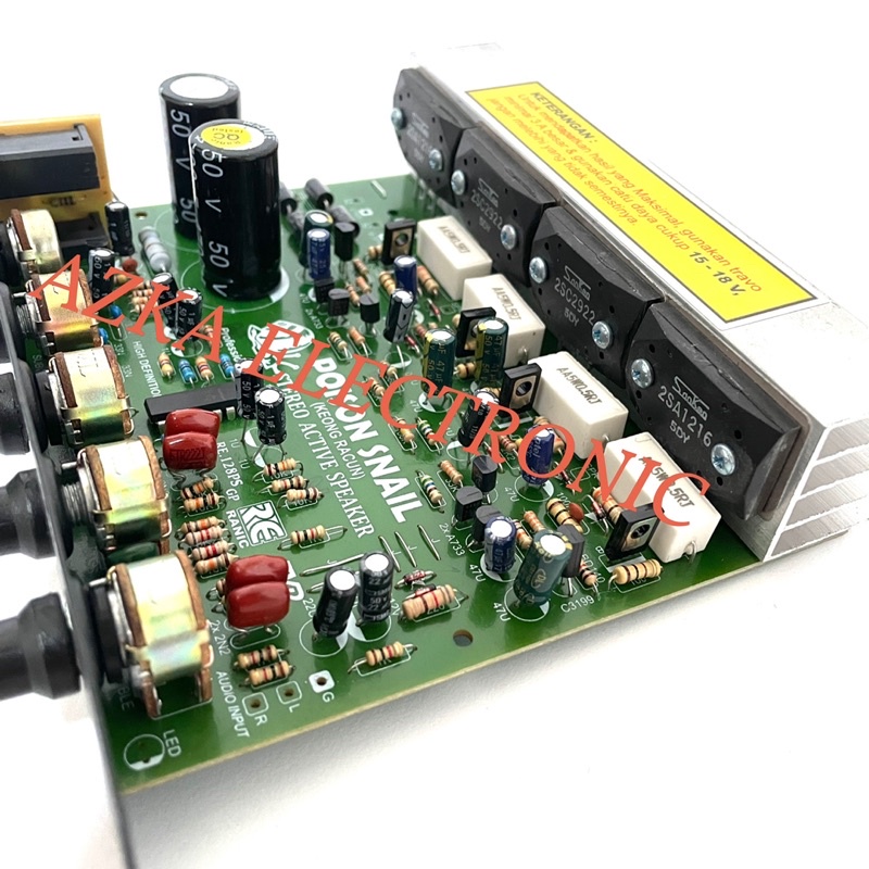 Kit Power Amplifier Speaker Aktif Stereo Plus Subwoofer 1700W PMPO