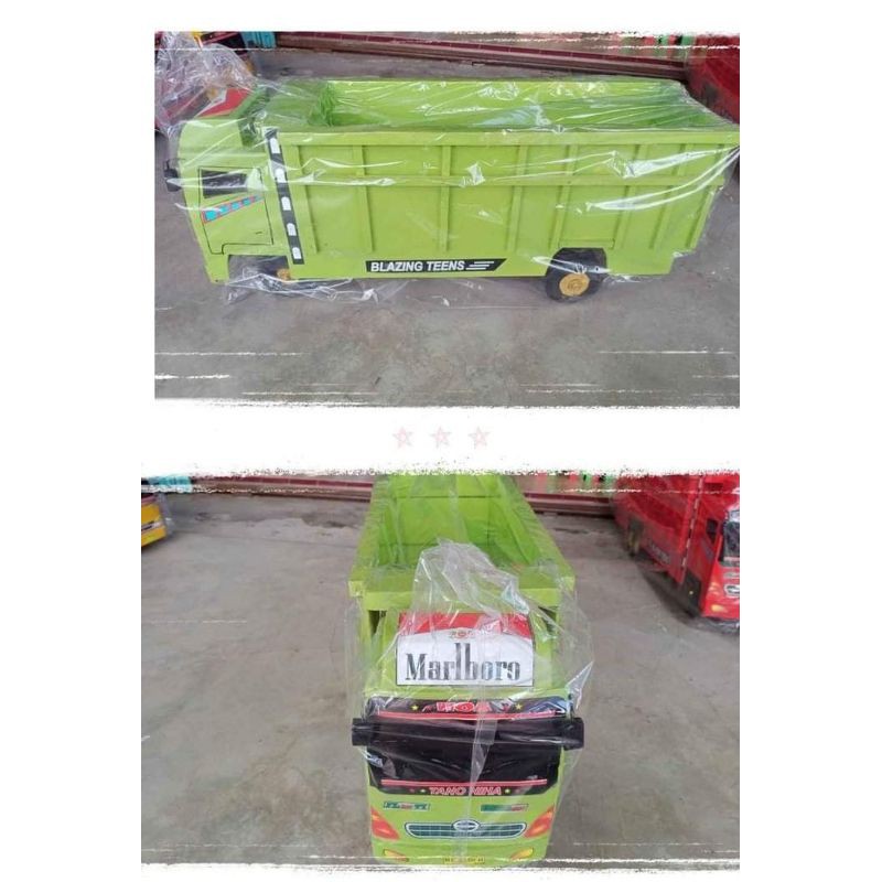 TRUK OLENG FUSO UKURAN BESAR PUJA KESUMA ,BAHAN KAYU BERKUALITAS