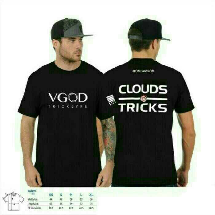 Satu paket  Kaos Vgod 2 pcs dan Hoodie Vape Vgod1pcs