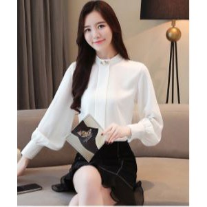 FORTGLASS ZUKY TOP BAJU ATASAN BLOUSE WANITA LENGAN PANJANG PAKAIAN SANTAI CEWEK WARNA HITAM