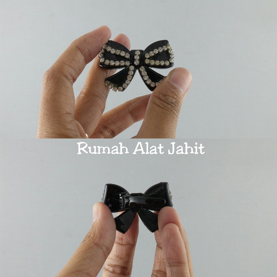 Jepit Rambut / Jedai Kecil Pita Kupu-Kupu 3.5cm