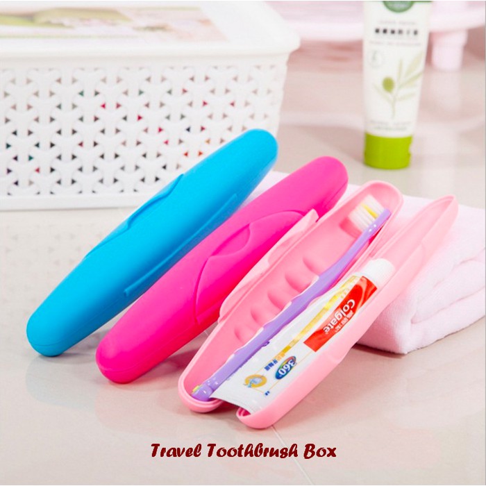 Travel Toothbrush Box - Kotak untuk tempat sikat gigi mudah dibawa