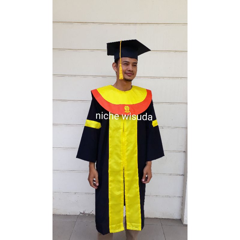 Toga Wisuda UT Warna Orange