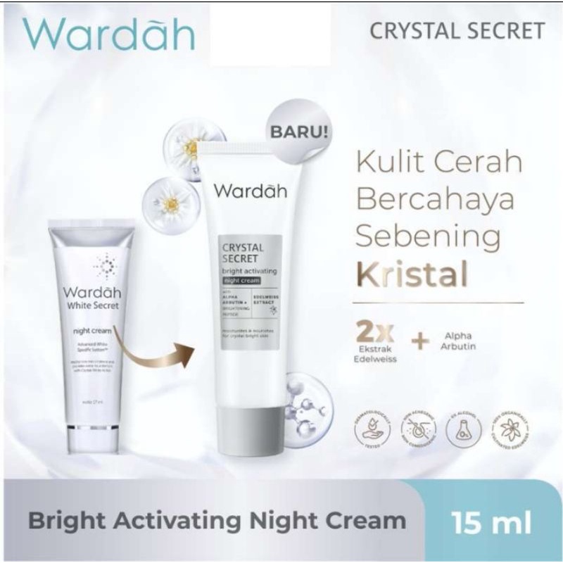 Wardah Crystal Secret Night Cream 15 ml